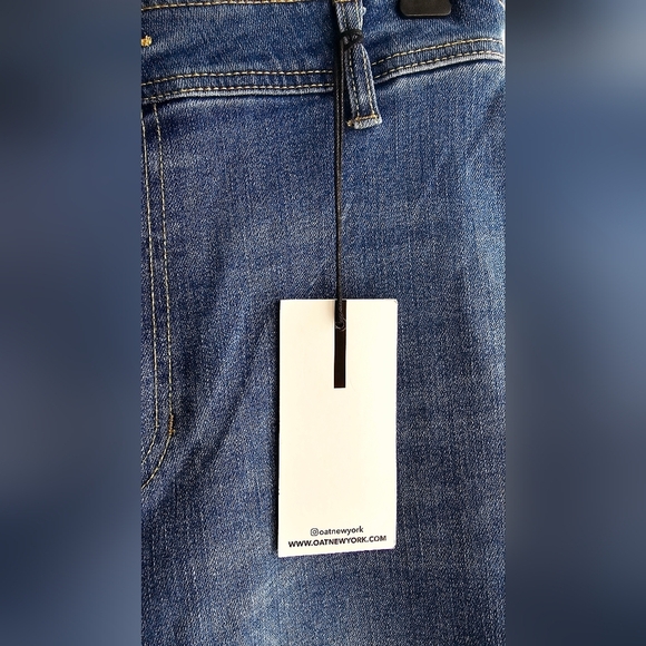 OAT NEW YORK Jeans Denim High Rise Wide Leg size 8 29 - Picture 5 of 9